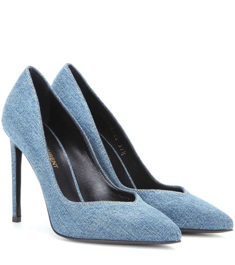 ysl wedding pumps|saint laurent denim shoes.